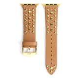 Golden Droplets Apple Watch Leather Band Brown | Gold / 38mm | 40mm The Ambiguous Otter