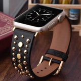 Golden Droplets Apple Watch Leather Band The Ambiguous Otter