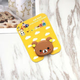 Grippy Grip Cute AirBag Collapsible Grip Brown Bear The Ambiguous Otter