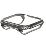 Hand Carved Rhinestone Encrusted Apple Watch Case Black / 44mm The Ambiguous Otter