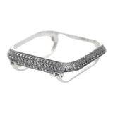 Hand Carved Rhinestone Encrusted Apple Watch Case Silver / 40mm The Ambiguous Otter