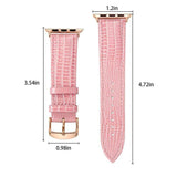 Izzy Apple Watch Pink Leather Band The Ambiguous Otter