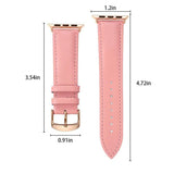 Izzy Apple Watch Pink Leather Band The Ambiguous Otter