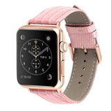 Izzy Apple Watch Pink Leather Band The Ambiguous Otter