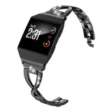 Kriona Fitbit Ionic Rhinestone Bracelet Band Black The Ambiguous Otter