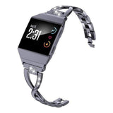 Kriona Fitbit Ionic Rhinestone Bracelet Band Grey The Ambiguous Otter