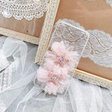 Lace x Fluffy Flower iPhone Case The Ambiguous Otter