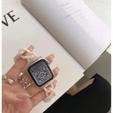 Looped Pearly White Apple Watch Resin Band The Ambiguous Otter