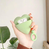 Lovely Hearts AirPods Case Green The Ambiguous Otter