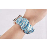 Lustrous Moon Apple Watch Scrunchie Band The Ambiguous Otter