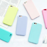 Macaron Frosted Silicone iPhone Case The Ambiguous Otter