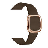 Modern Apple Watch Leather Loop Band Brown | Gold / 44mm | 42mm The Ambiguous Otter