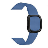 Modern Apple Watch Leather Loop Band Cape Blue | Black / 40mm | 38mm The Ambiguous Otter