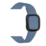 Modern Apple Watch Leather Loop Band Cornflower | Black / 44mm | 42mm The Ambiguous Otter