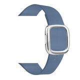 Modern Apple Watch Leather Loop Band Cornflower | Silver / 40mm | 38mm The Ambiguous Otter