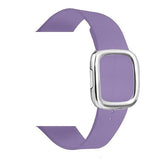 Modern Apple Watch Leather Loop Band Lilac | Silver / 40mm | 38mm The Ambiguous Otter