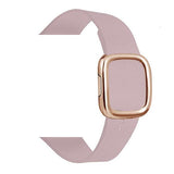 Modern Apple Watch Leather Loop Band Pink | Gold / 44mm | 42mm The Ambiguous Otter