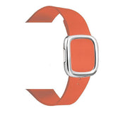 Modern Apple Watch Leather Loop Band Sunset | Silver / 44mm | 42mm The Ambiguous Otter