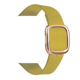 Modern Apple Watch Leather Loop Band Yellow | Gold / 44mm | 42mm The Ambiguous Otter