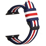 Nautika Stripes Apple Watch Nylon Band 2Blue 2white 1red B / 40mm The Ambiguous Otter