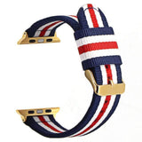 Nautika Stripes Apple Watch Nylon Band 2Blue 2white 1red G / 40mm The Ambiguous Otter