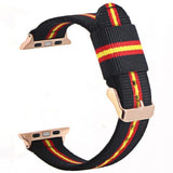 Nautika Stripes Apple Watch Nylon Band black red yellow RG / 40mm The Ambiguous Otter
