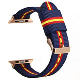 Nautika Stripes Apple Watch Nylon Band blue red yellow RG / 40mm The Ambiguous Otter