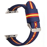 Nautika Stripes Apple Watch Nylon Band blue red yellow S / 40mm The Ambiguous Otter