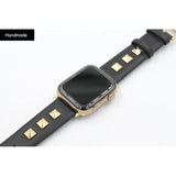New Handmade Studded Leather Apple Watch Band The Ambiguous Otter