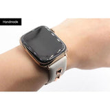 New Handmade Studded Leather Apple Watch Band The Ambiguous Otter