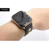 New Handmade Studded Leather Apple Watch Band The Ambiguous Otter