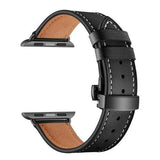 Olamoira Apple Watch Leather Band China / Black | Black / 40mm The Ambiguous Otter