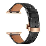 Olamoira Apple Watch Leather Band China / Black | Rose Gold / 40mm The Ambiguous Otter
