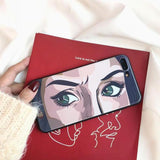 Painted Retro Eyes iPhone Case The Ambiguous Otter