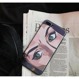 Painted Retro Eyes iPhone Case The Ambiguous Otter