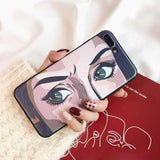 Painted Retro Eyes iPhone Case The Ambiguous Otter