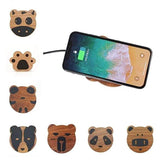 Premium Handmade Wooden Wireless Charging Pad | Animal Series The Ambiguous Otter