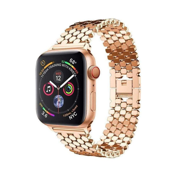 Reflective Polished Stainless Steel Apple Watch Band Rose Gold / 38mm | 40mm The Ambiguous Otter
