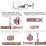 Reflective Polished Stainless Steel Apple Watch Band