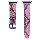 Reptile Party Apple Watch Leather Band Pink / 38mm | 40mm The Ambiguous Otter