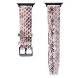 Reptile Party Apple Watch Leather Band Pink Black / 42mm | 44mm The Ambiguous Otter