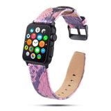 Reptile Party Apple Watch Leather Band The Ambiguous Otter