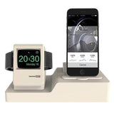 Retro 3 In 1 Charging Dock (Apple Watch, iPhone & AirPods) Beige The Ambiguous Otter