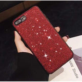 Rhinestone Encrusted iPhone Case Red / For iPhone 6 6s The Ambiguous Otter