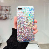 Shining Flash Powder iPhone Case For iPhone 8 Plus / 04 The Ambiguous Otter