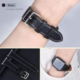 Single Tour Apple Watch Leather Band Black / for 38mm and 40mm The Ambiguous Otter