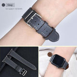 Single Tour Apple Watch Leather Band Gray / for 38mm and 40mm The Ambiguous Otter