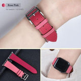 Single Tour Apple Watch Leather Band Rose Pink / for 38mm and 40mm The Ambiguous Otter