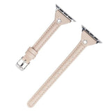 Skinny Girl Apple Watch Leather Band Beige / 38mm 40mm The Ambiguous Otter