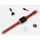 Skinny Strap Apple Watch Genuine Leather Band Brown / 38mm | 40mm The Ambiguous Otter
